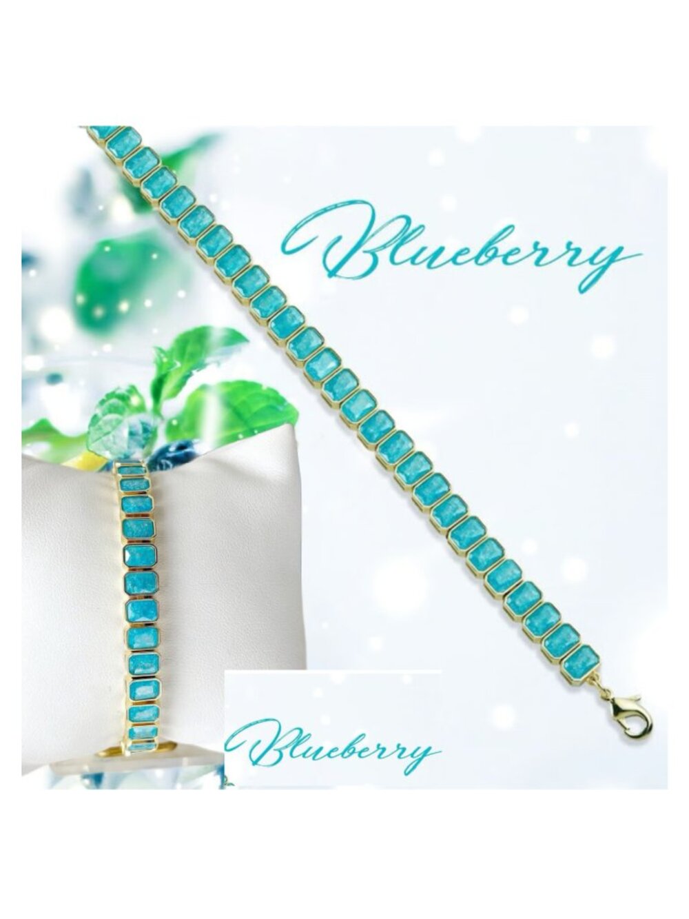 Park Lane Blueberry Impression Tennis Bracelet - NWT NIB